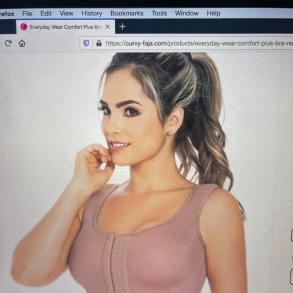 Support back and everyday wear bra ,with front closere siz 2XL NEW - Picture 2 of 5